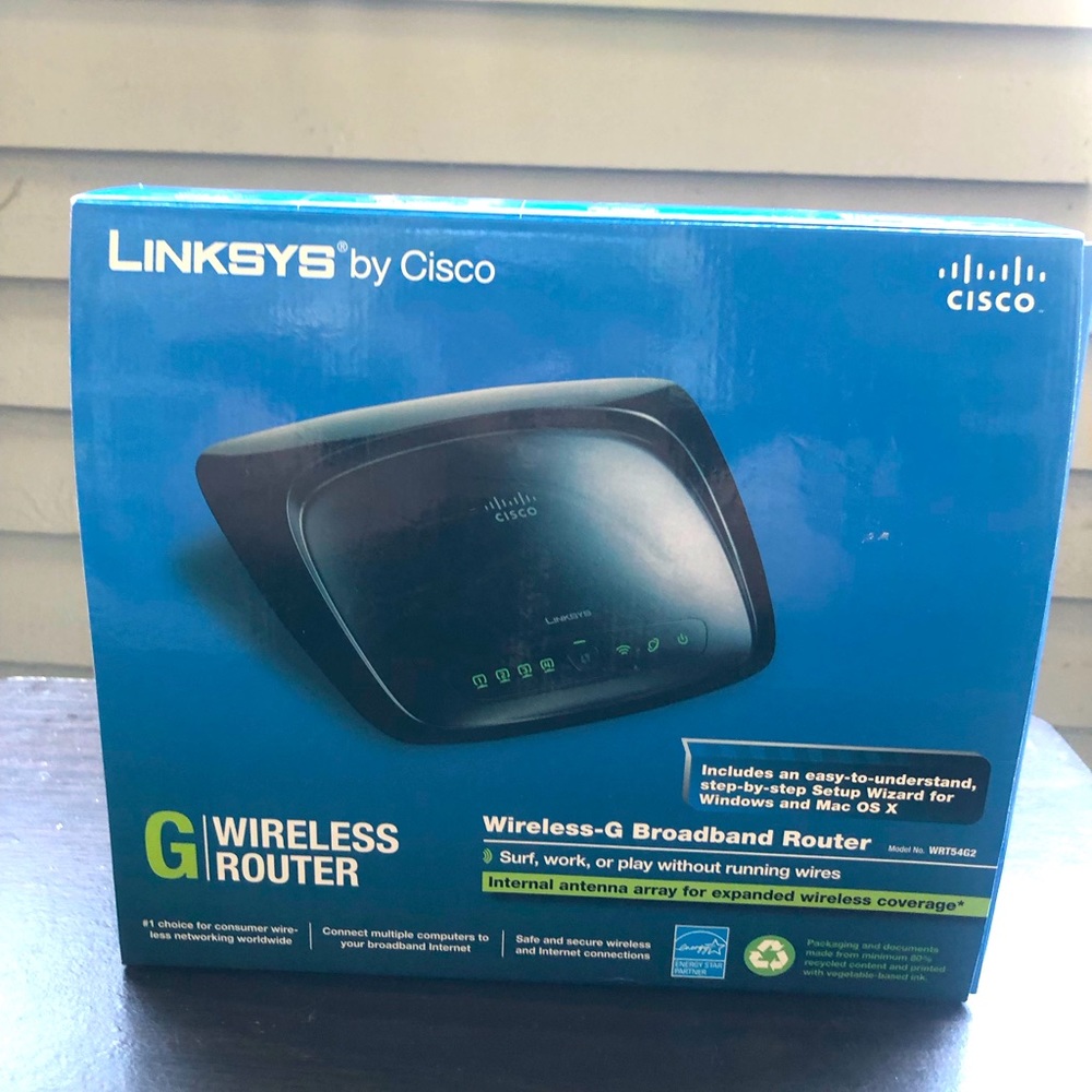 New Linksys by Cisco 4 port Wireless-G Broadband Router WRT54G2